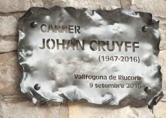 Johan Cruyff street unveiled in Vallfogona de Riucorb