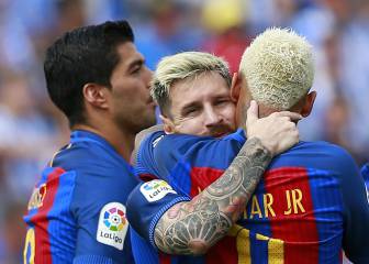 Barcelona's trident on fire