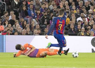 Piqué estará tres semanas de baja; Jordi Alba, quince días