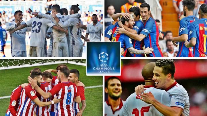 Champions: podrían avanzar los cuatro equipos de España