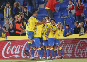 Un gol de penalti de Viera da la victoria a Las Palmas en el 94'