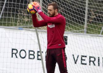 Oblak regresó a Madrid: 