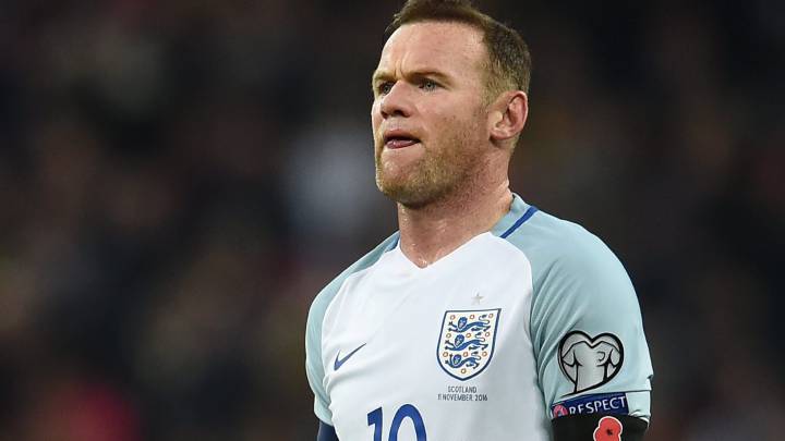 Wayne Rooney, durante el partido clasificatorio para el Mundial de Rusia 2018 entre Inglaterra y Escocia en Wembley.