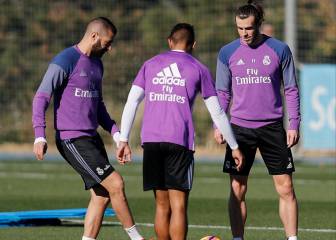 Benzema se une al grupo y podría ser titular ante el Atlético