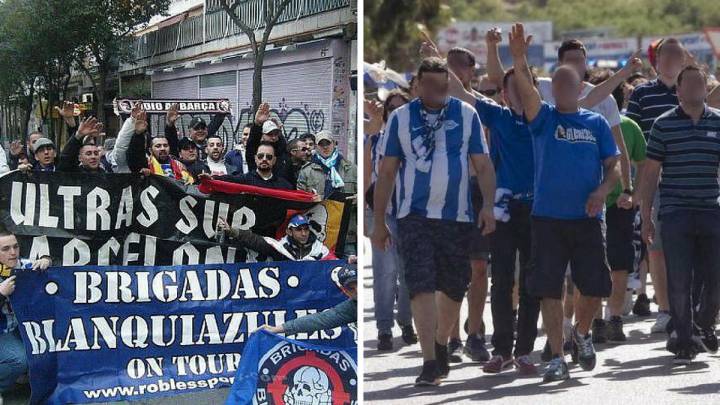 Ocho heridos en una pelea entre ultras del Alavés y del Espanyol