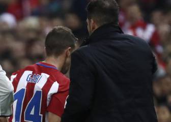 Gabi explotó tras ser sustituido por Simeone ante el Madrid