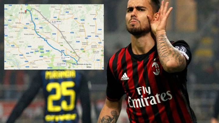 La apuesta incumplida de Suso, jugador del Milan, tras su doblete ante el Inter: caminar 50 km