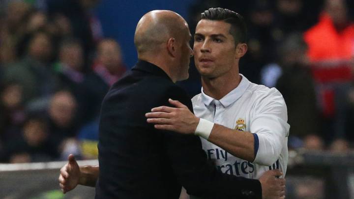 Cristiano Ronaldo, jugador del Real Madrid, elogió a Zidane.