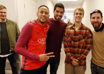 Can you belieb it? Justin Bieber pops in on Barça