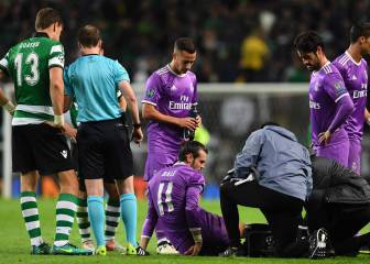 Bale hobbled off with an ankle injury on 57 minutes