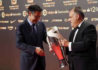 El Barça no fue a la Gala de LaLiga y Tebas no va al Clásico