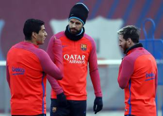 Piqué and Alba back in training two days before El Clásico