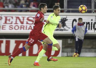 Mateu da la victoria al Numancia ante un Almería que no reacciona