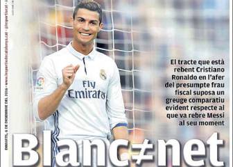 La prensa de Barcelona apunta a Cristiano: “Blanco no es limpio”