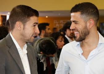 Domínguez estuvo presente en la comida navideña del Atlético