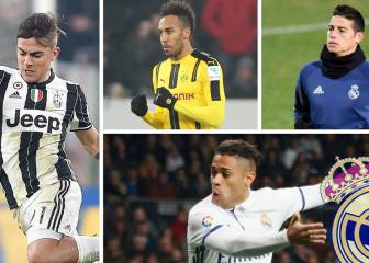 El Madrid fija sus objetivos: Aubameyang, James...