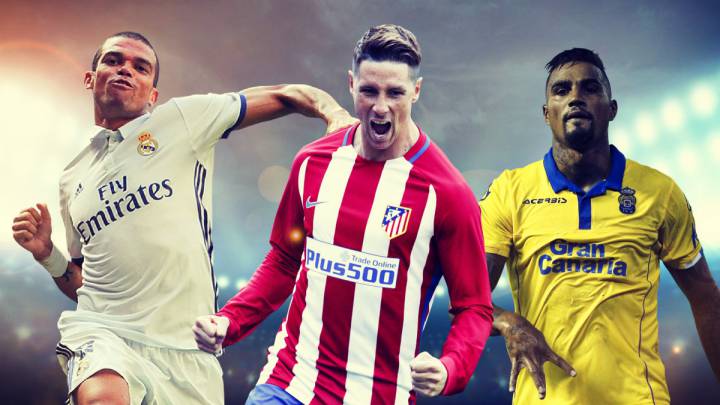 Pepe, Fernando Torres y Boateng, entre los jugadores de LaLiga Santander que podrían negociar con cualquier equipo a partir del 1 de enero de 2017.