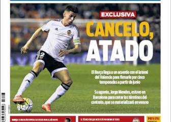 Cancelo, fichado, y el sorteo de Copa, en la prensa de Barcelona