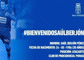 Saúl Berjón dejó la Liga MX para ''reforzar'' al Oviedo