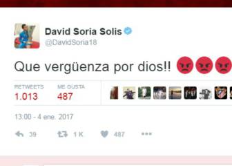 David Soria estalla contra Mateu en Twitter: 