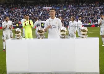 Las mejores imágenes del homenaje a Cristiano Ronaldo