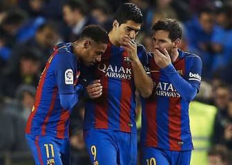 Neymar acaba con su sequía y el tridente supera los 300 goles