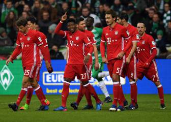 El Bayern sigue líder tras una solvente victoria en Bremen