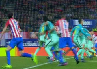 El Barça pidió falta de Koke en el 1-2; el Atleti, penalti a Gaitán