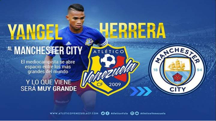 El venezolano Yangel Herrera ficha por el Manchester City