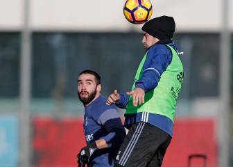 Carvajal, back with the group: now only Bale remains out