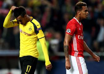 Benfica take advantage as Dortmund and Aubameyang stall
