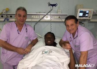 Bakary Koné fue operado y el Málaga podría buscar sustituto