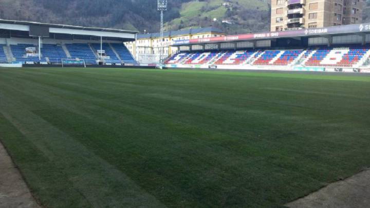 El Estadio de Ipurua, en el que juega el Eibar, equipo vasco de LaLiga Santander.