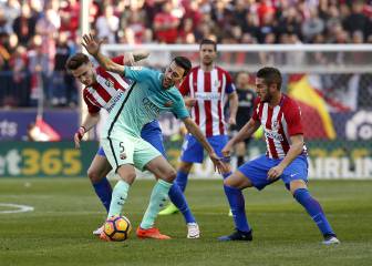 Atlético de Madrid-Barcelona en imágenes