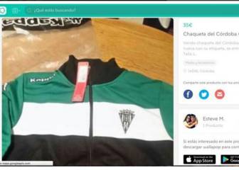Córdoba player puts club gear up for sale on second-hand site