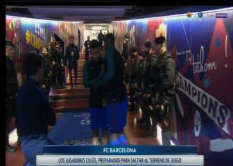 ¿Qué hacían tantos mossos d' esquadra en el túnel de vestuarios del Camp Nou?