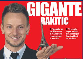 Rakitic y Ter Stegen, en las portadas de Barcelona