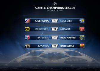 Atlético-Leicester; Bayern-Real Madrid y Juventus-Barcelona