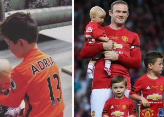 El hijo de Rooney, fan número uno de un portero español