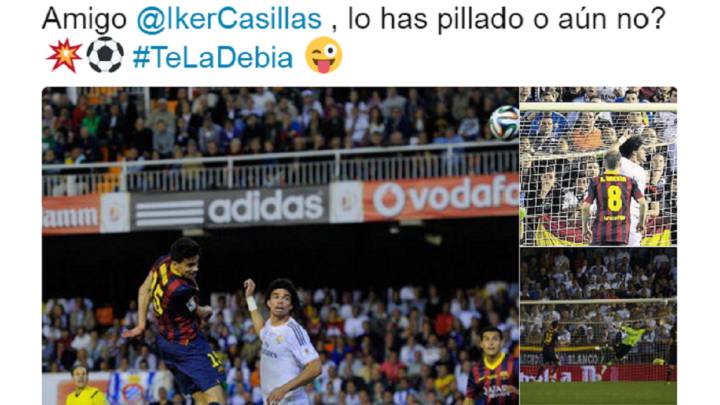 Bartra contestó a Casillas por su broma sobre Bale en Twitter.