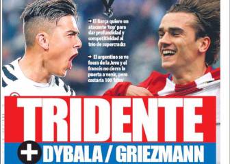 Dybala o Griezmann para reforzar el tridente culé