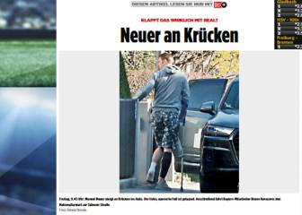 El Bayern de Múnich tiembla: fotografían a Neuer en muletas