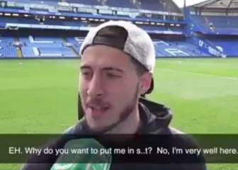 Hazard esquiva hablar del Madrid: 