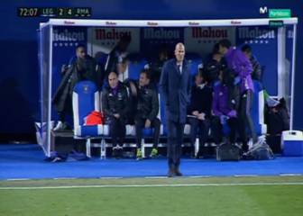 James punches the bench in frustration after substitution