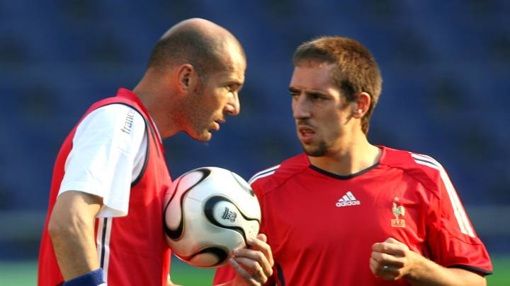 Zinedine Zidane y Ribery.