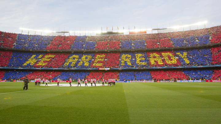 Mosaico del Camp Nou, estadio del Barcelona.