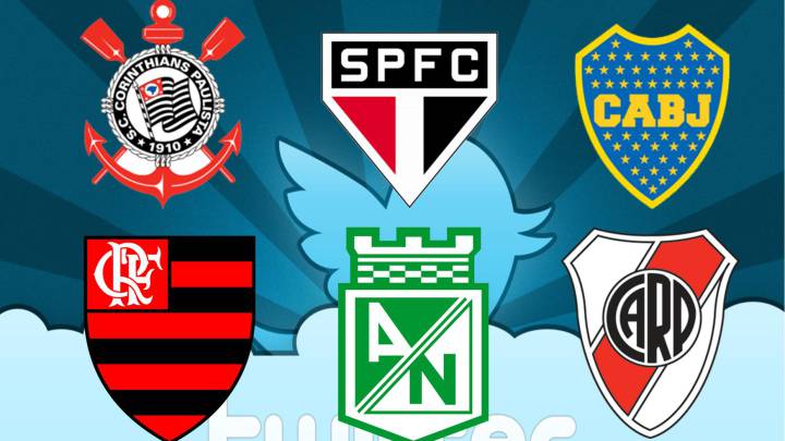 ¿Cuáles son los 10 clubes con más seguidores en Sudamérica?