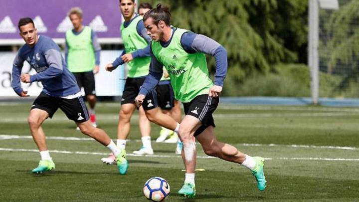 Gareth Bale se entrena con el grupo: está empeñado en jugar el Clásico