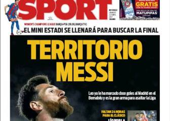 La prensa de Barcelona se encomienda a Messi