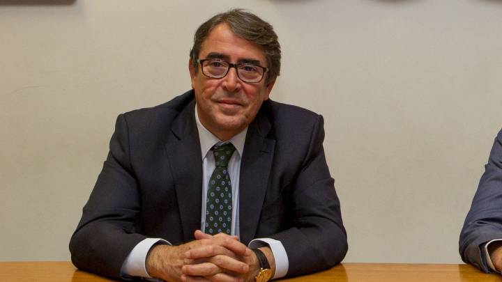 Jorge Pérez, candidato a la presidencia de la FEF, en la redacción de AS.